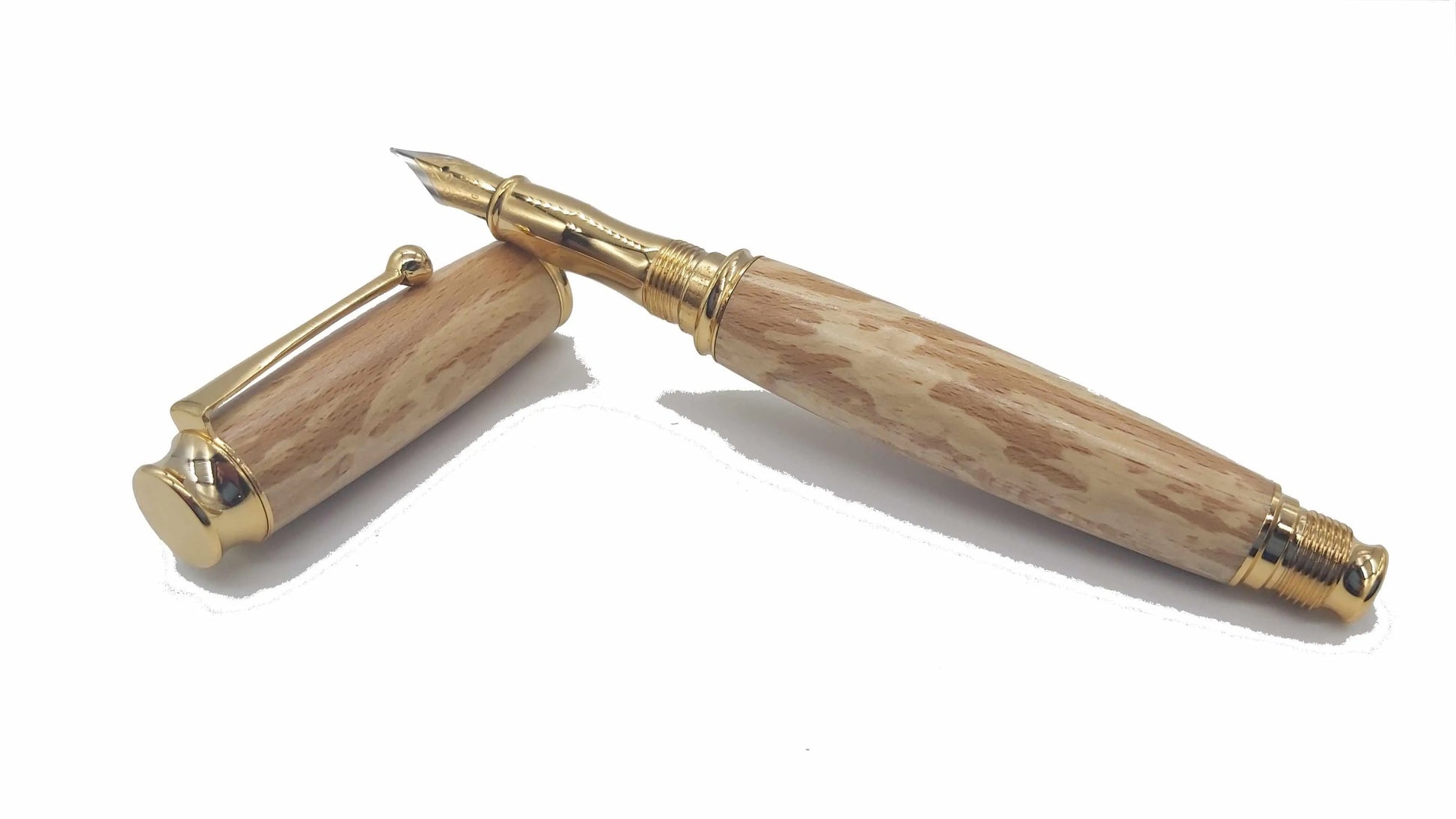 Cotehele House spalted beech -  Fountain pen. DevonPens