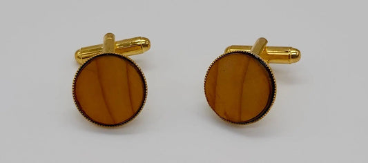 Cufflinks in Dartmoor Yew DevonPens