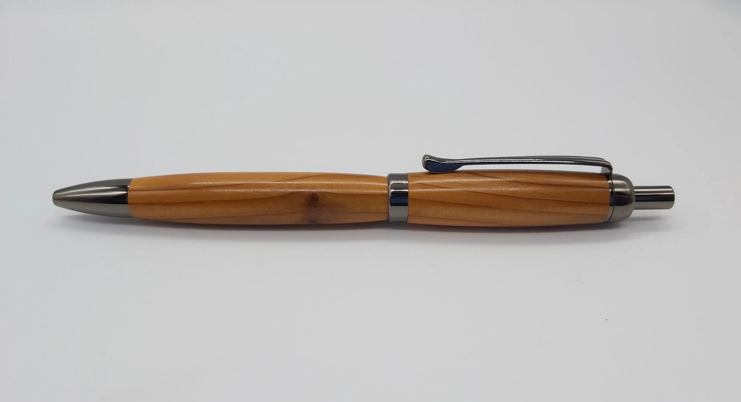 Dartmoor ballpoint click pen handmade in Elm DevonPens