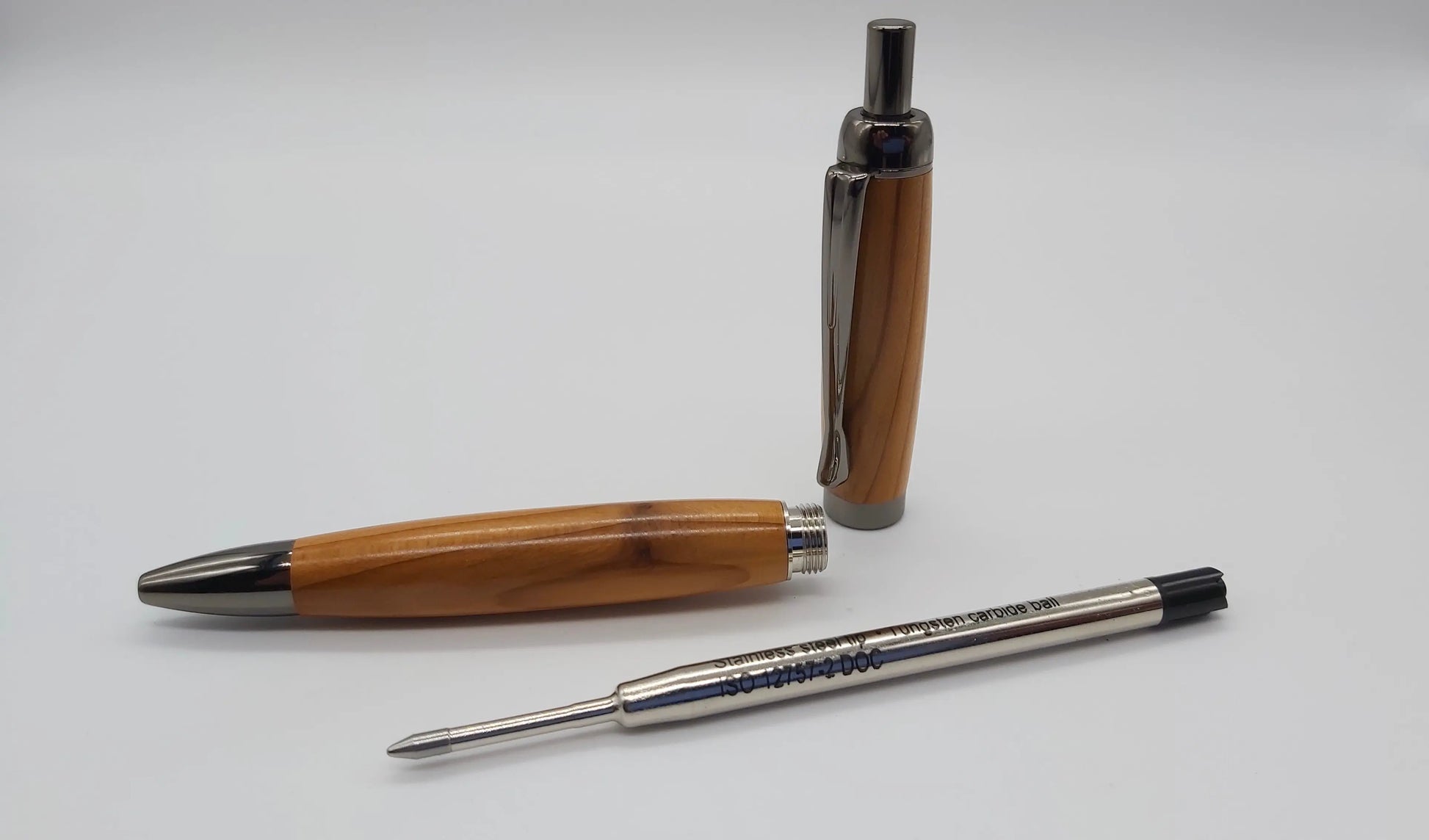 Dartmoor ballpoint click pen handmade in Elm DevonPens