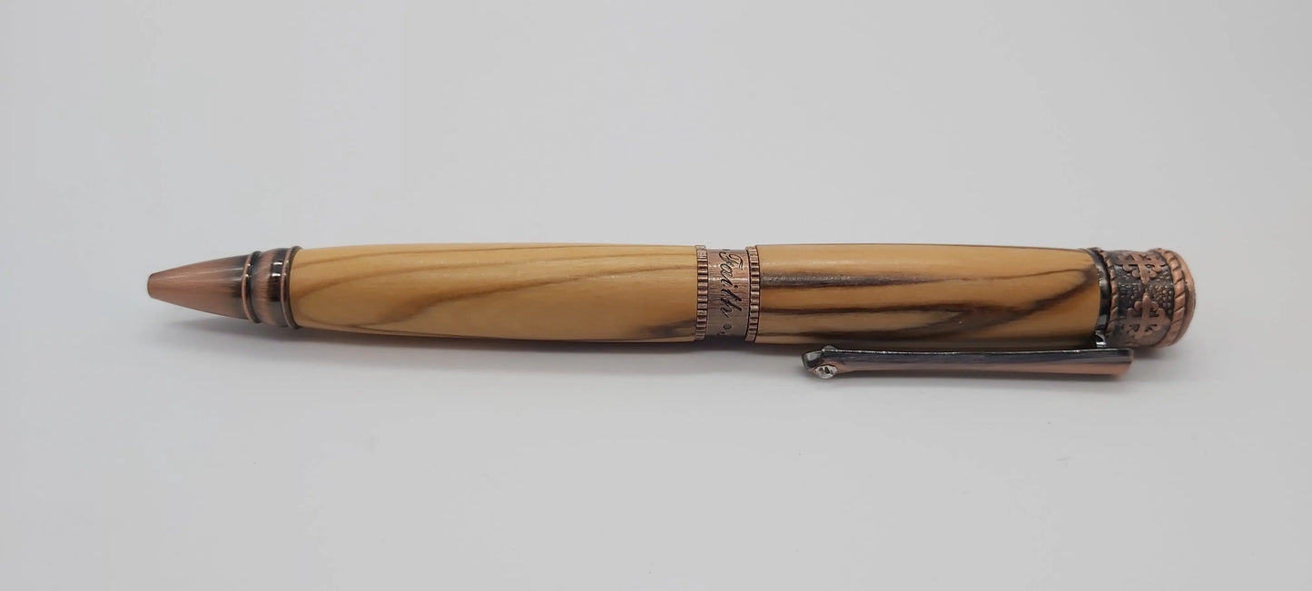 "Faith, Hope, Love" Ballpoint pen in Bethlehem Olive wood DevonPens