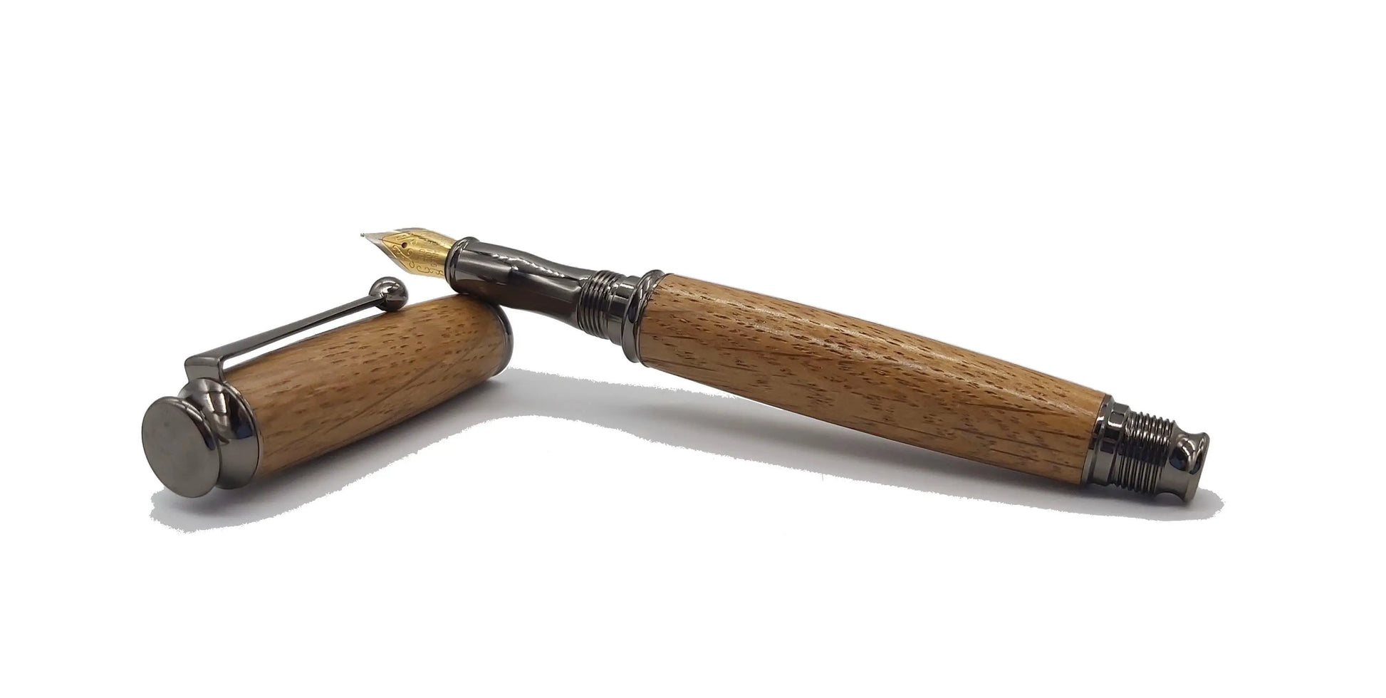 Fountain pen in Oak from National trust property Lanhydrock DevonPens