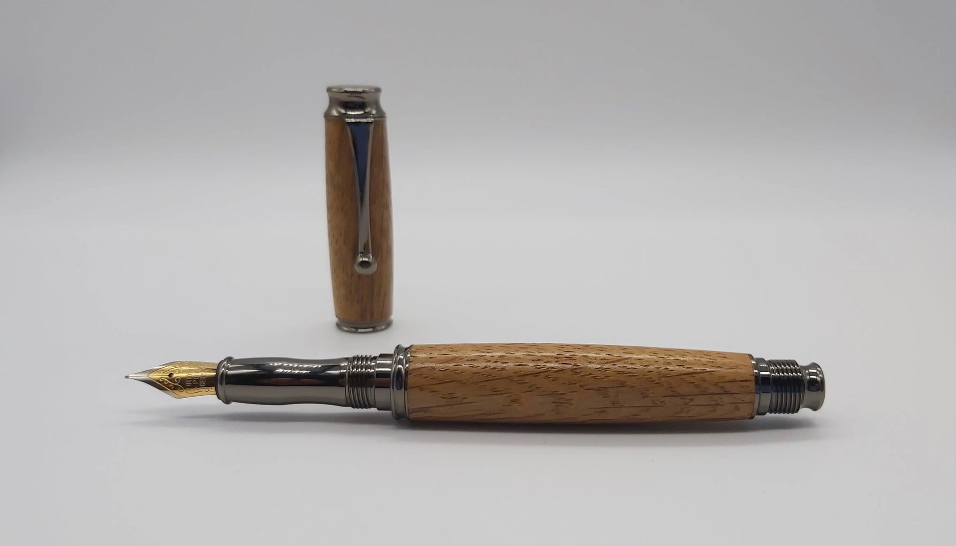 Fountain pen in Oak from National trust property Lanhydrock DevonPens