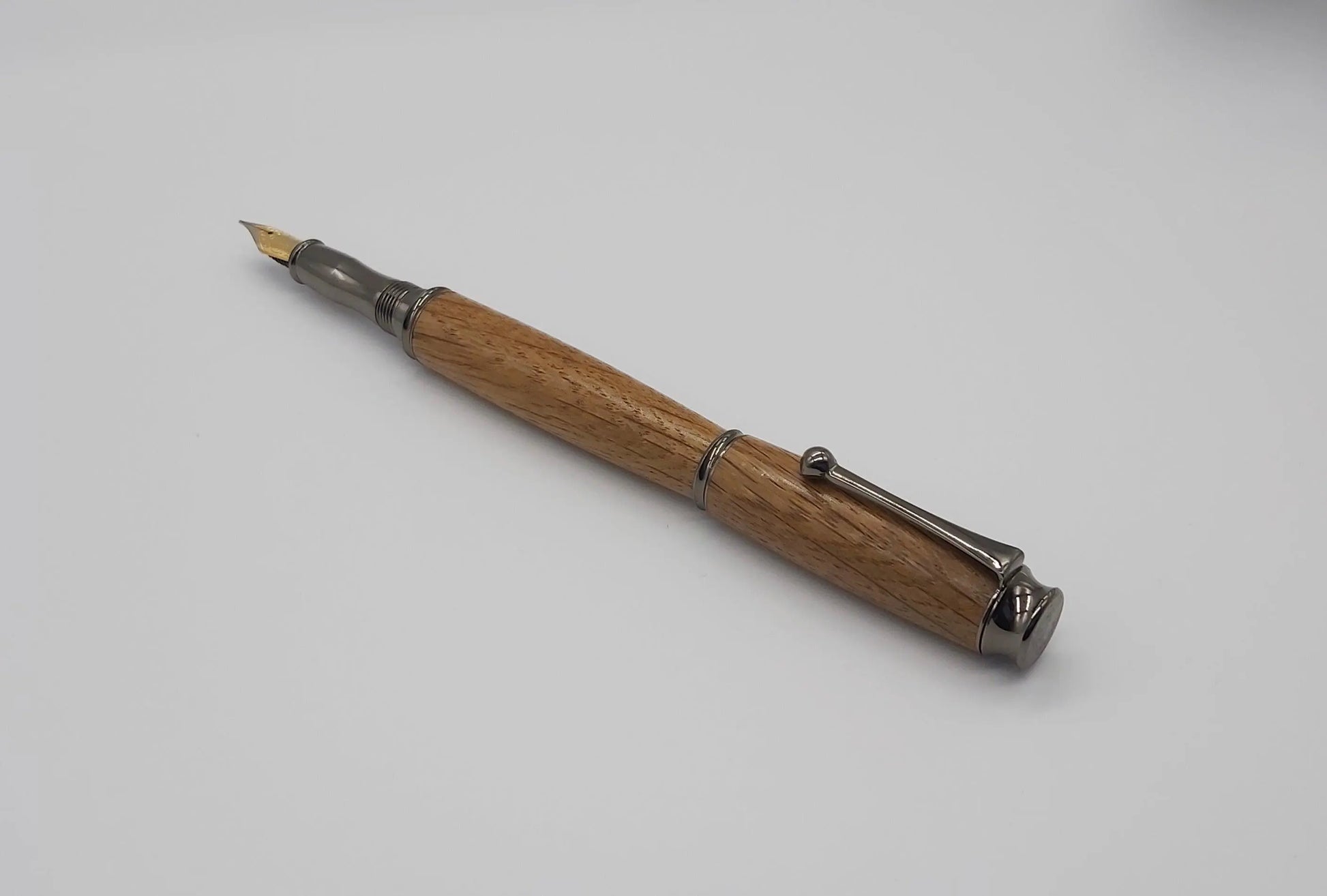 Fountain pen in Oak from National trust property Lanhydrock DevonPens