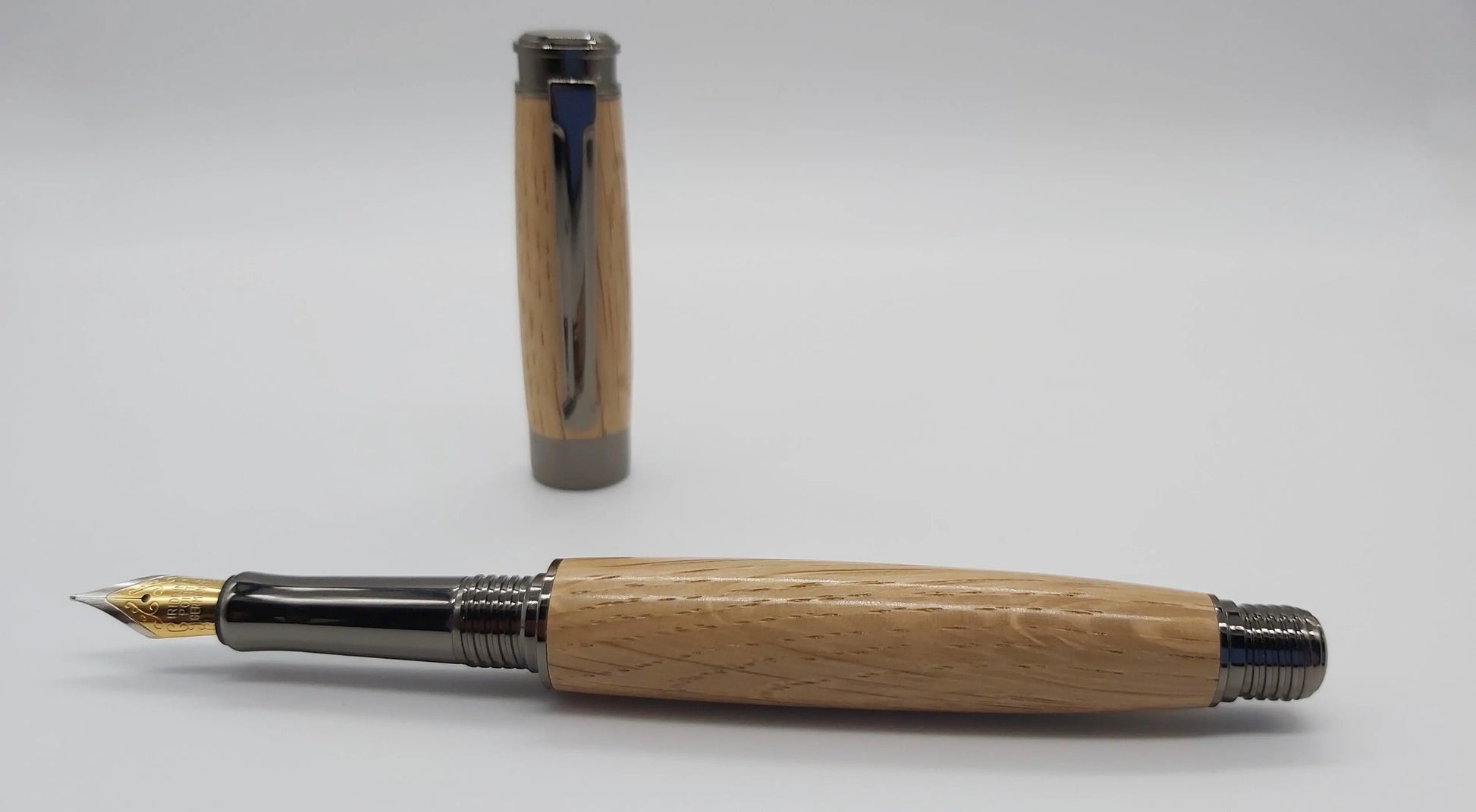 Fountain pen in Oak from Saltram House Plymouth DevonPens