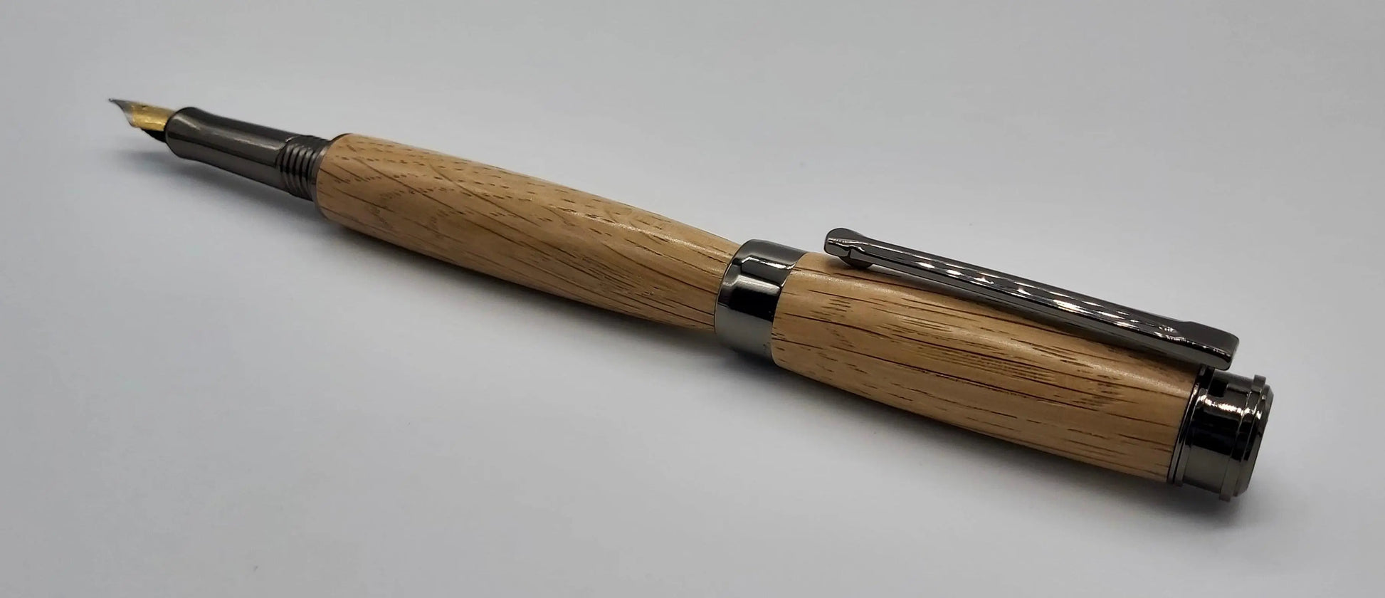 Fountain pen in Oak from Saltram House Plymouth DevonPens