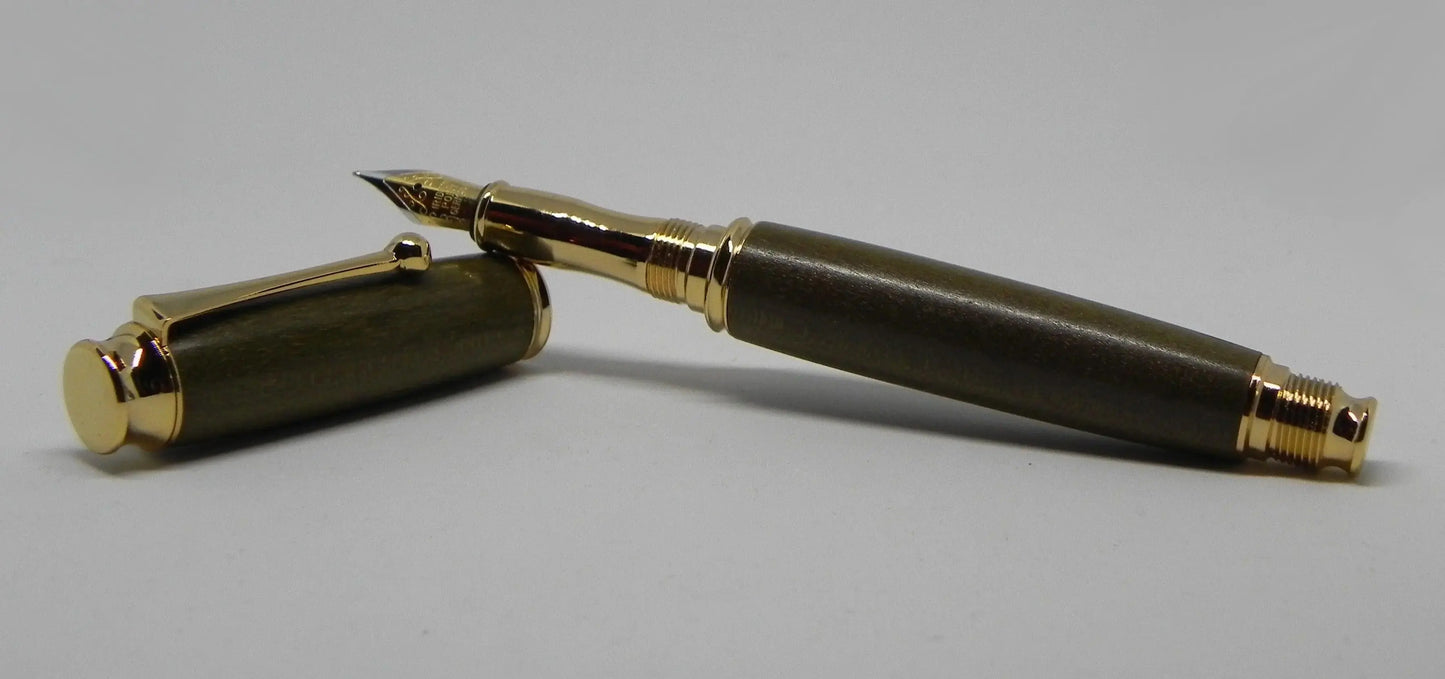 Fountain pen in Tulip wood from Saltram House Plymouth DevonPens