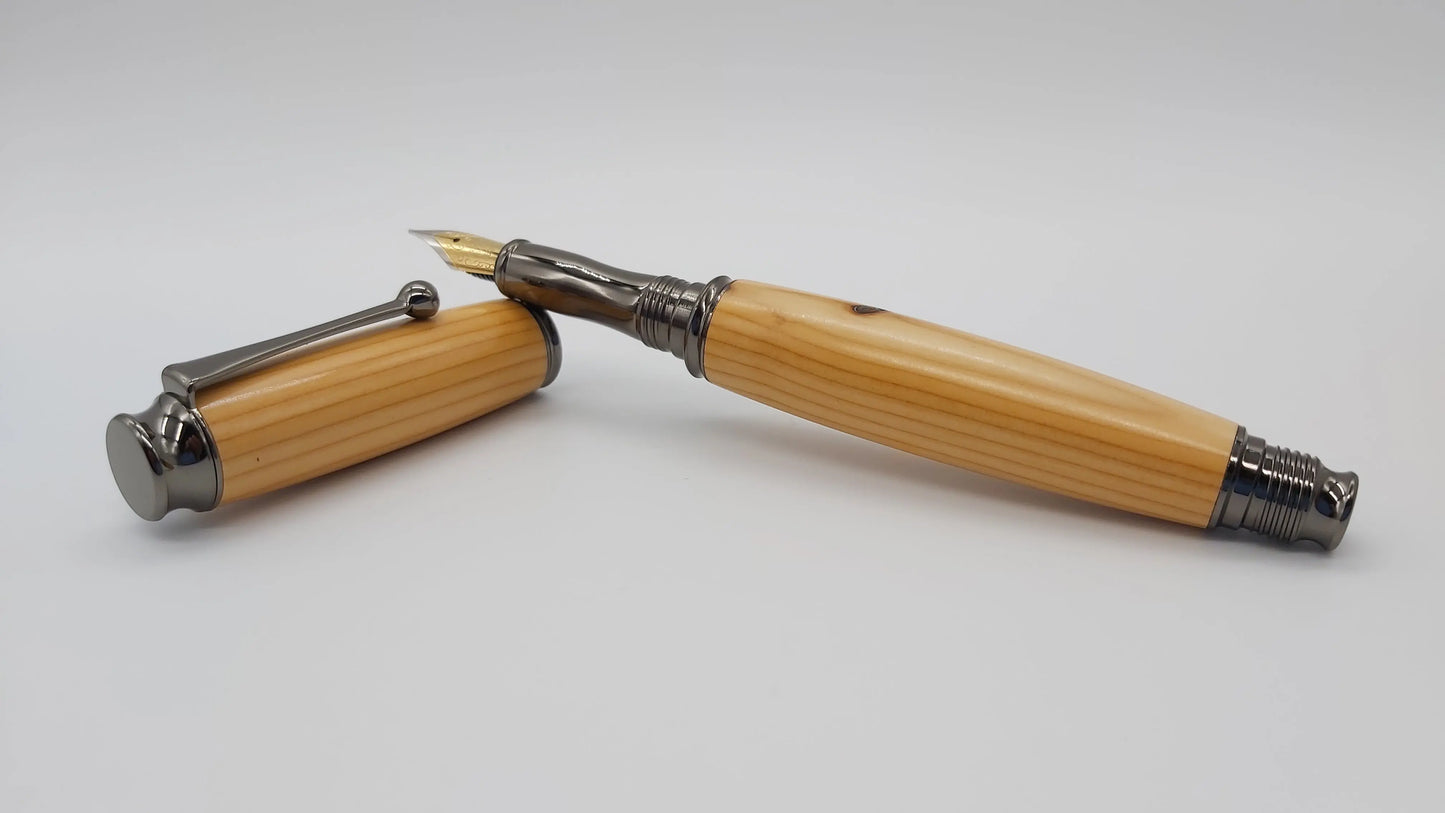 Fountain pen in Yew from Max gate, former home of Thomas Hardy DevonPens