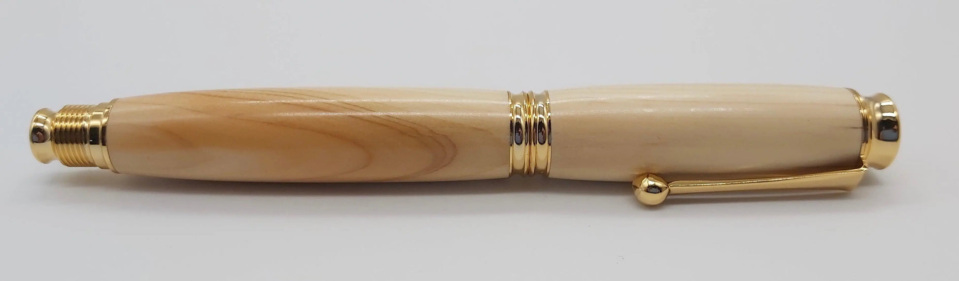 Fountain pen in Yew from National trust property Stourhead DevonPens