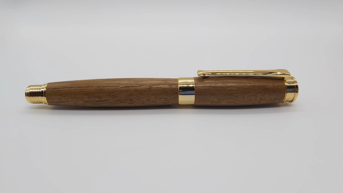 HMS Britannia Teak Rollerball pen DevonPens