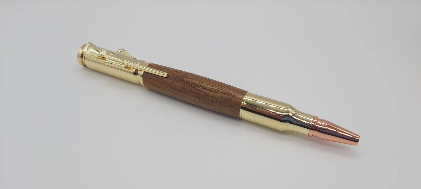 HMS Hermes Teak - Lock n load ballpoint pen DevonPens