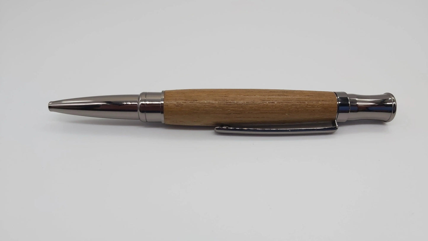 HMS Hermes Teak ballpoint pen. DevonPens