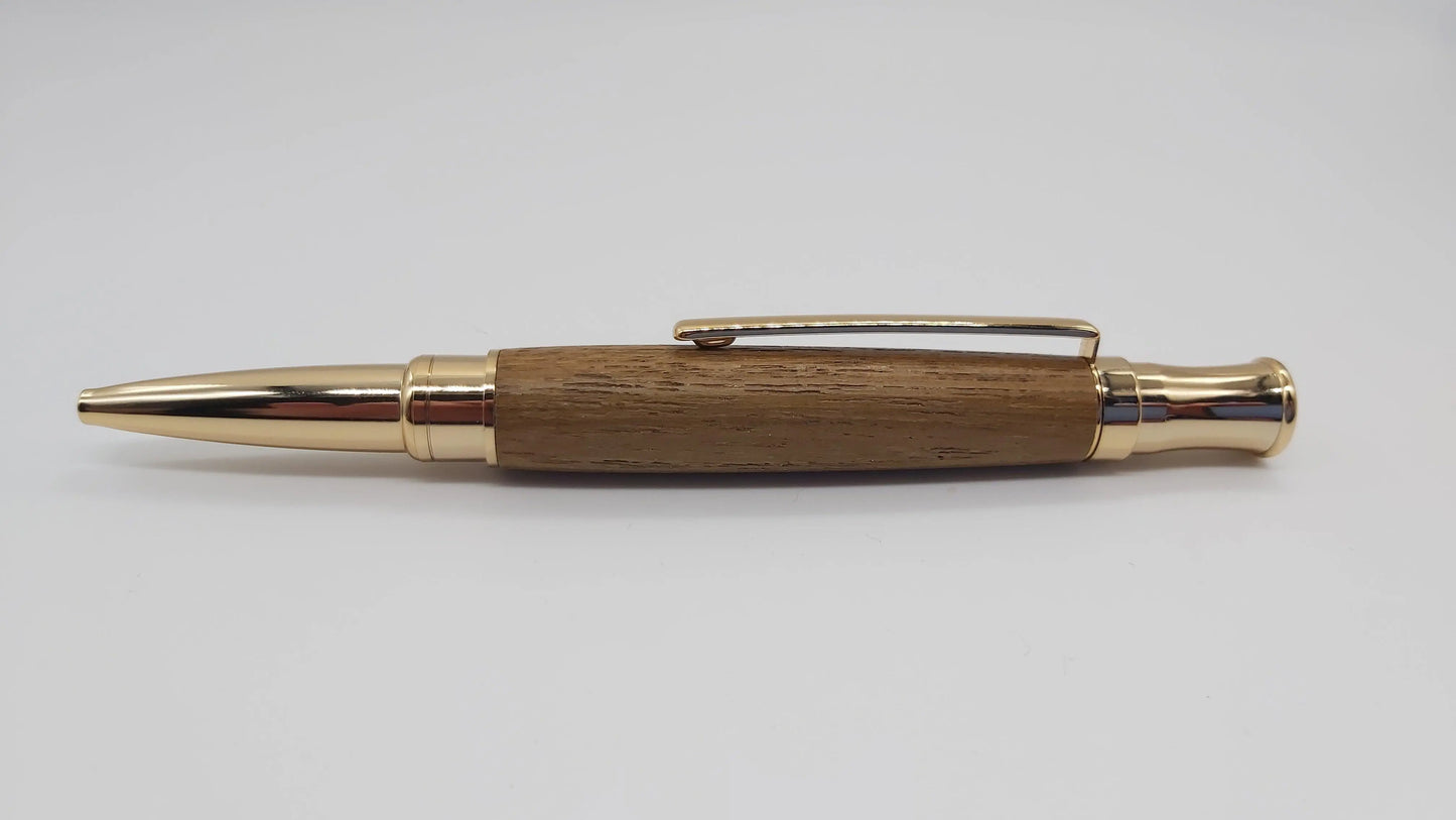 HMS Hermes Teak ballpoint pen. DevonPens