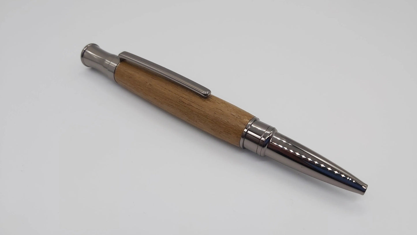 HMS Hermes Teak ballpoint pen. DevonPens