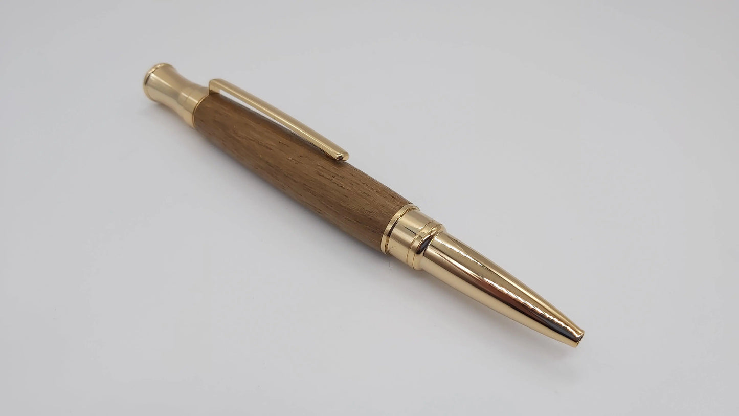 HMS Hermes Teak ballpoint pen. DevonPens