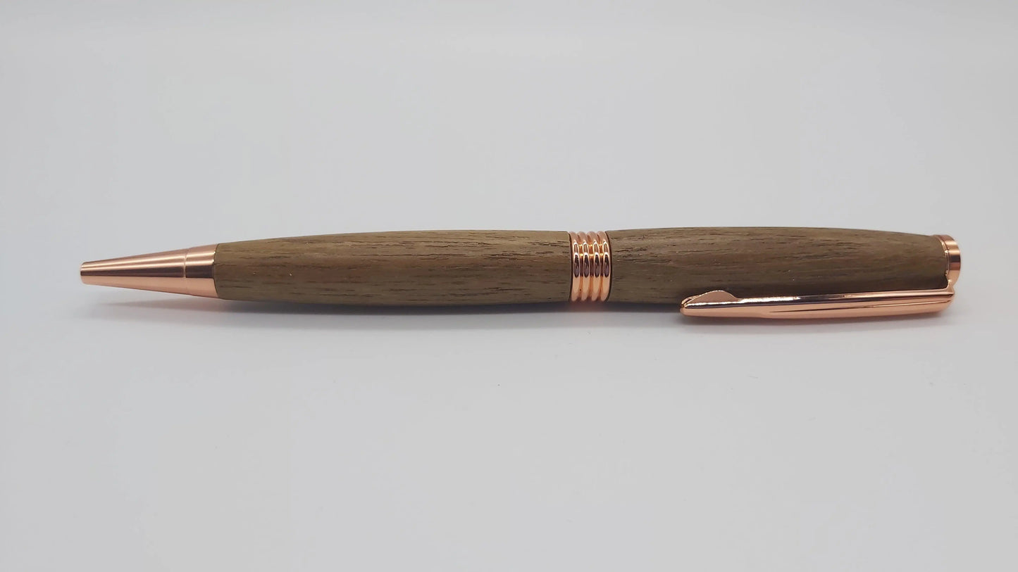 HMS Hermes Teak ballpoint pen. DevonPens