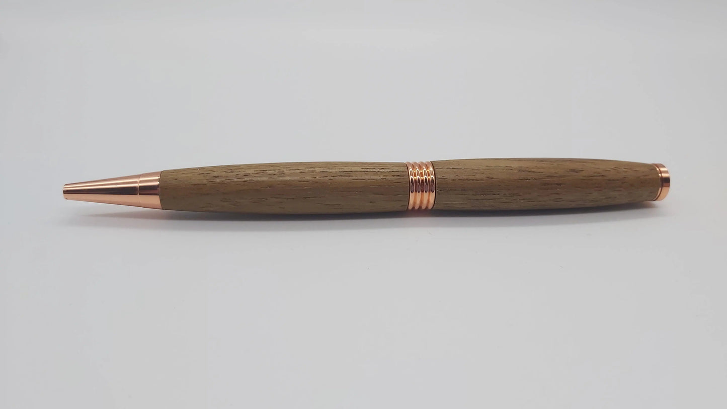 HMS Hermes Teak ballpoint pen. DevonPens