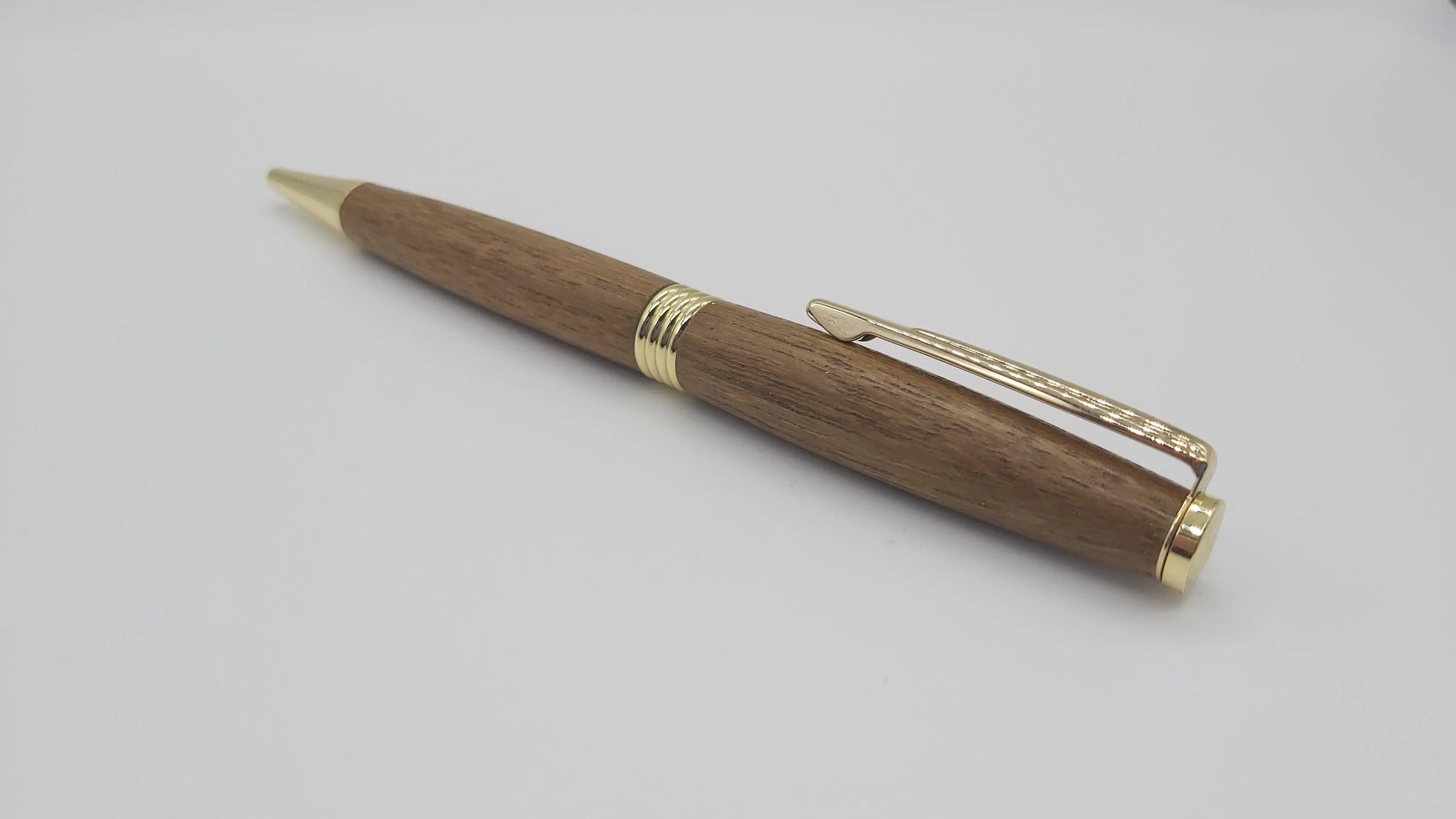 HMS Hermes Teak ballpoint pen. DevonPens