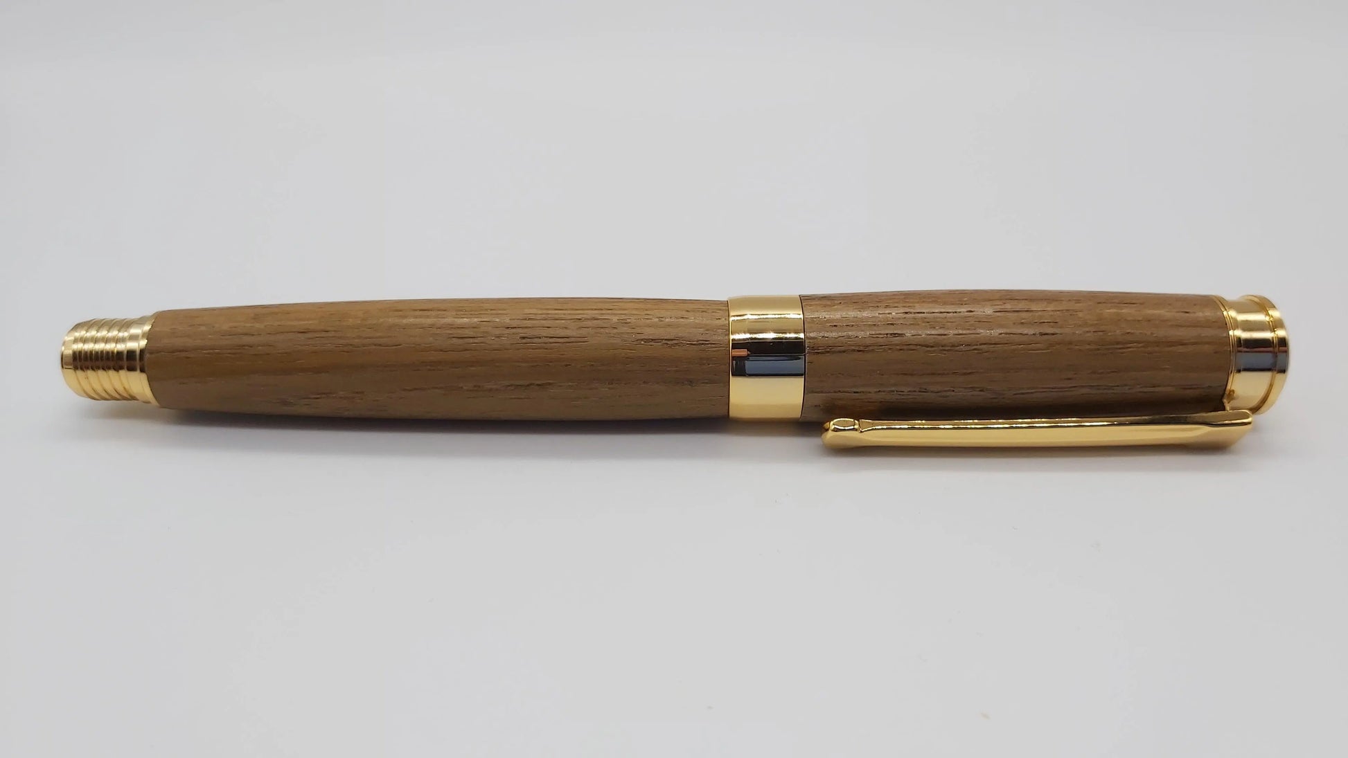 HMS Hermes Teak fountain pen. DevonPens