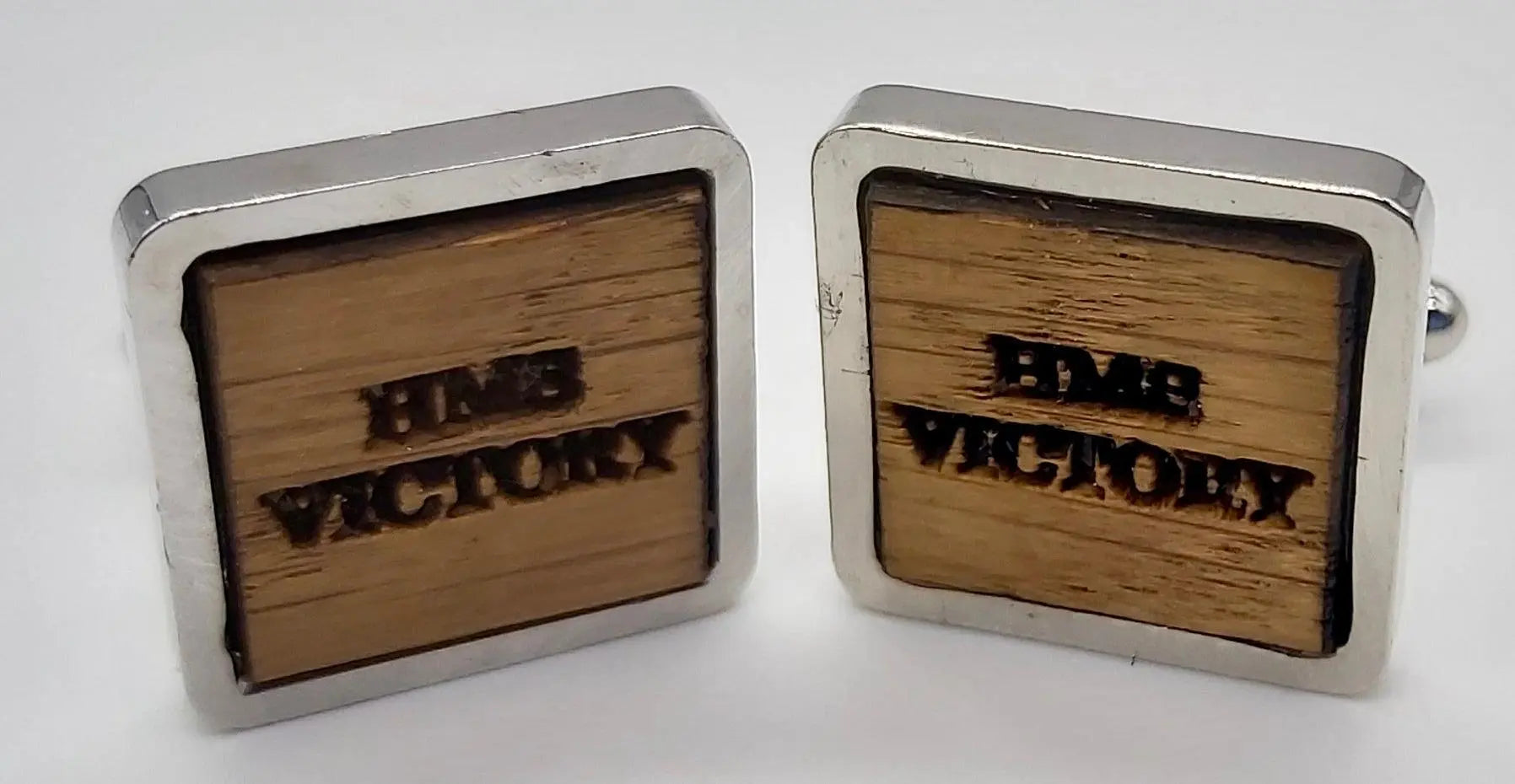 HMS Victory - cufflinks in Oak from HMS Victory DevonPens