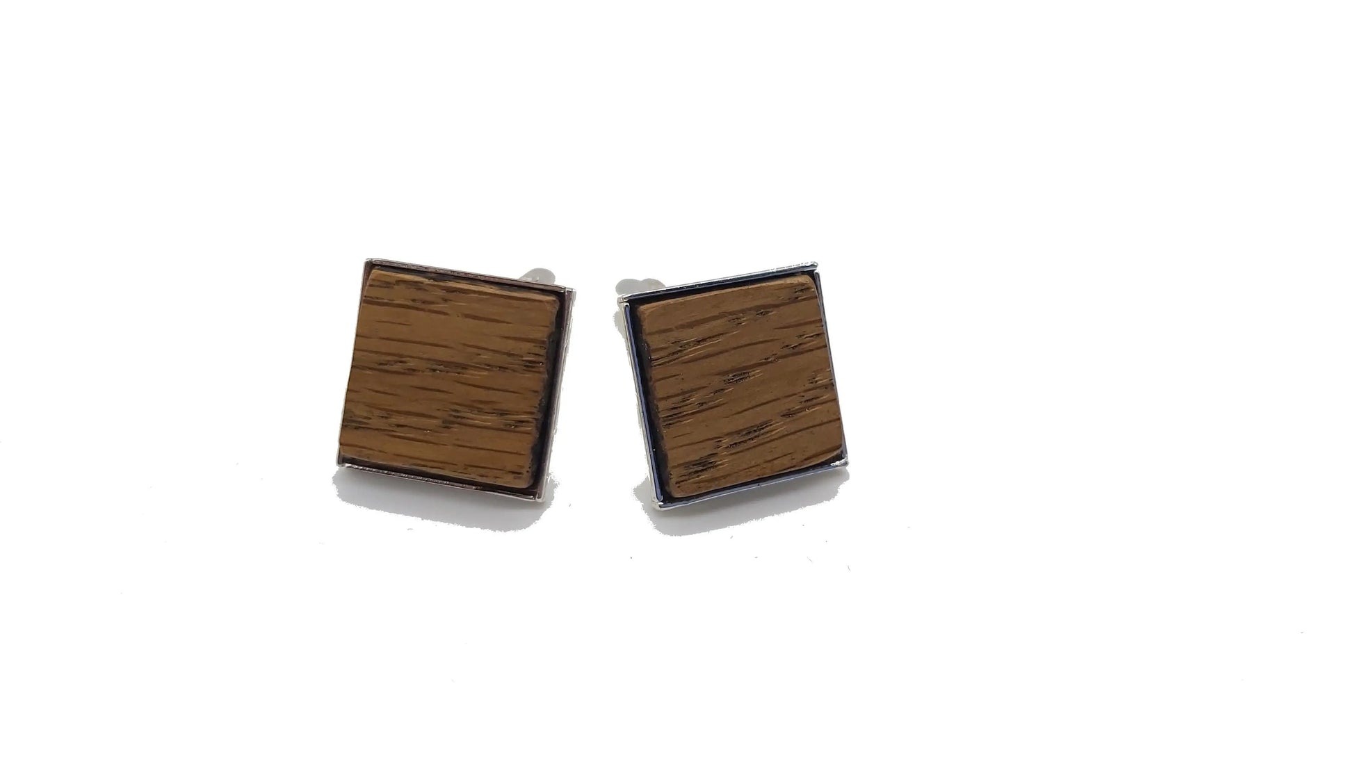 HMS Victory Oak Cufflinks - Silver plated DevonPens