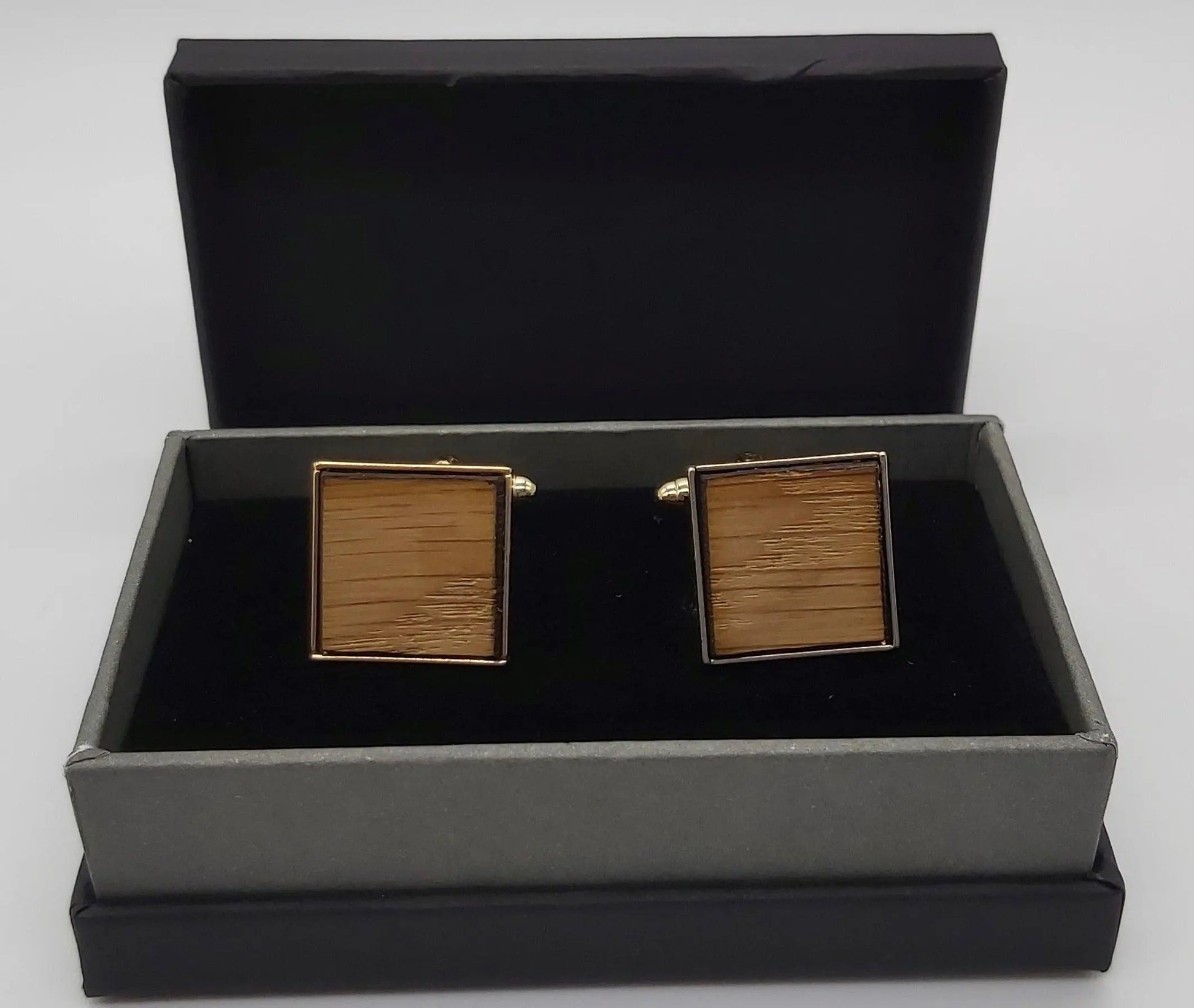 HMS Victory Oak Cufflinks - gold plated DevonPens