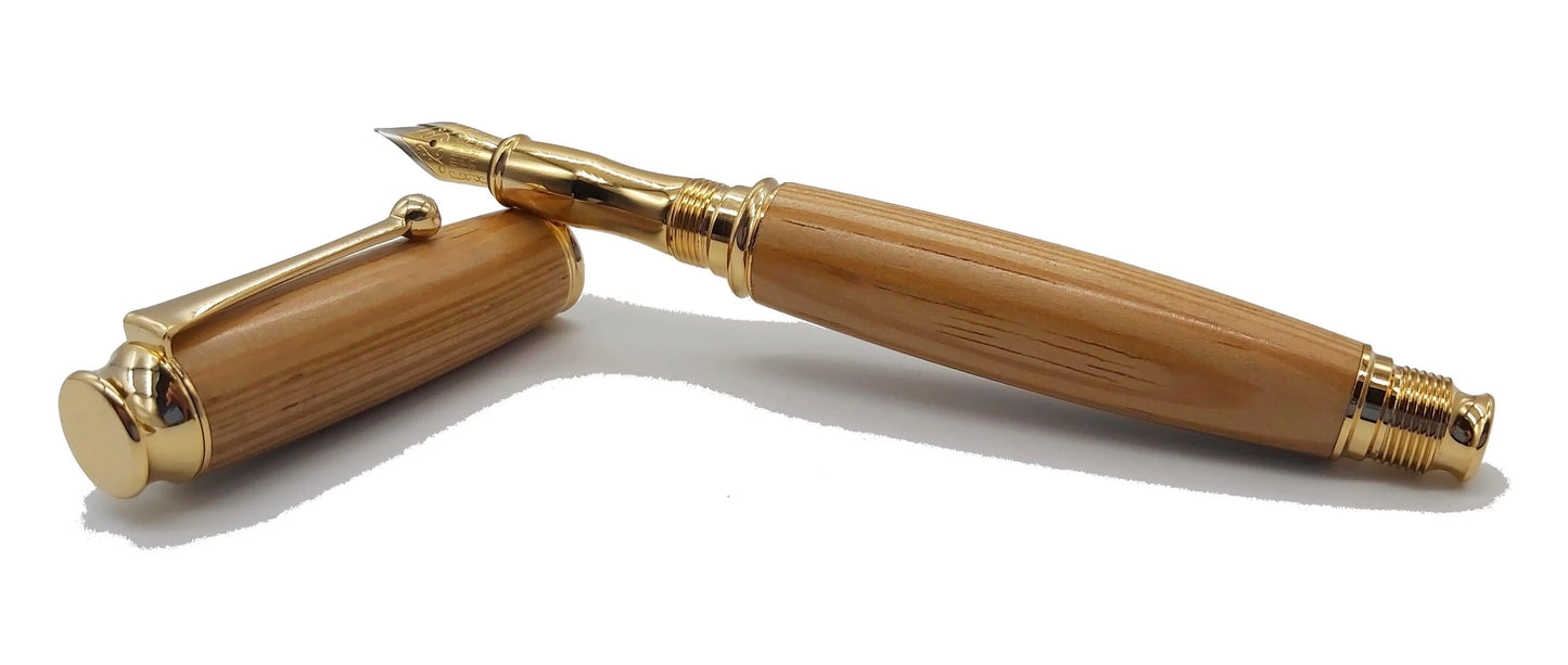 HMS Warrior Pitch pine fountain pen DevonPens