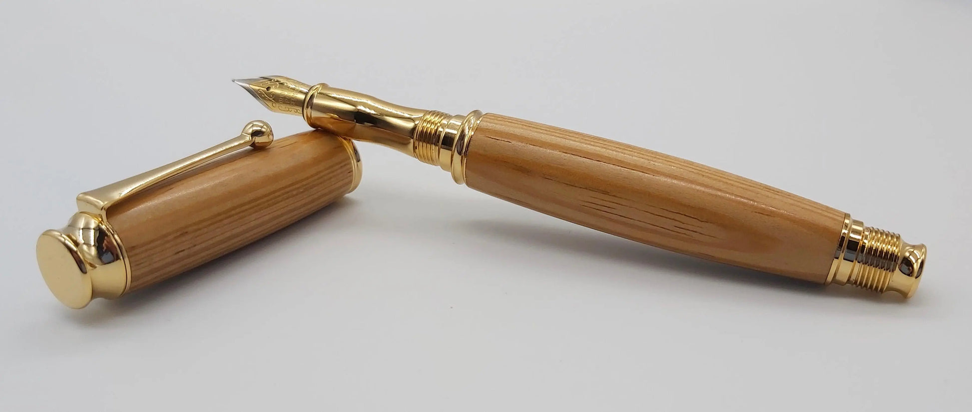 HMS Warrior Pitch pine fountain pen DevonPens