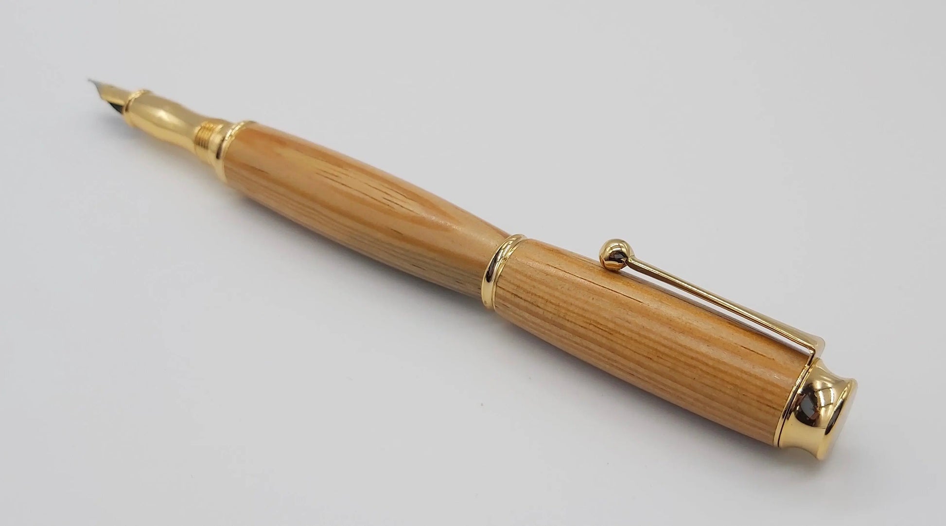 HMS Warrior Pitch pine fountain pen DevonPens