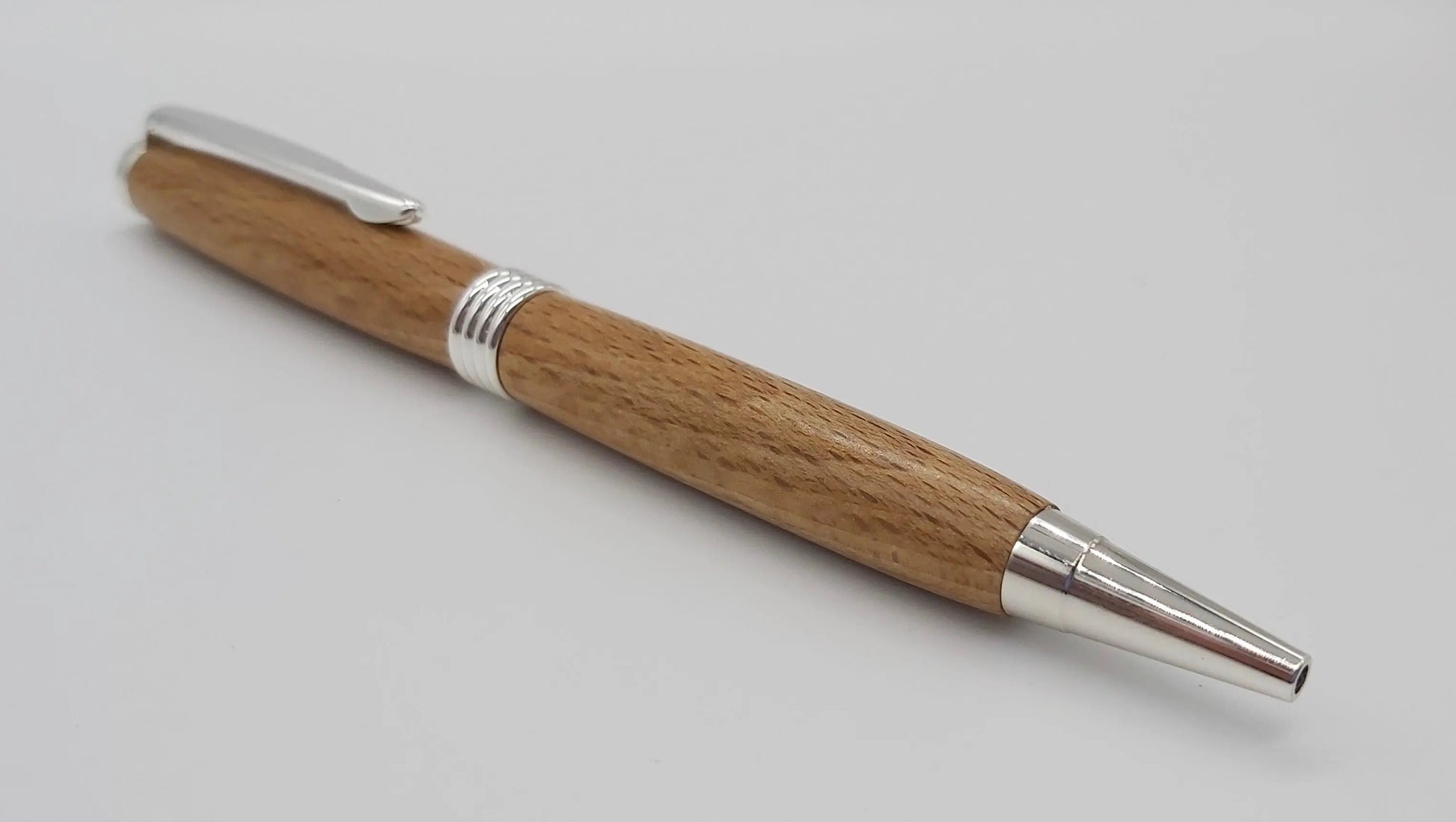 Handmade Ballpoint pen in Buckland Abbey Beech DevonPens