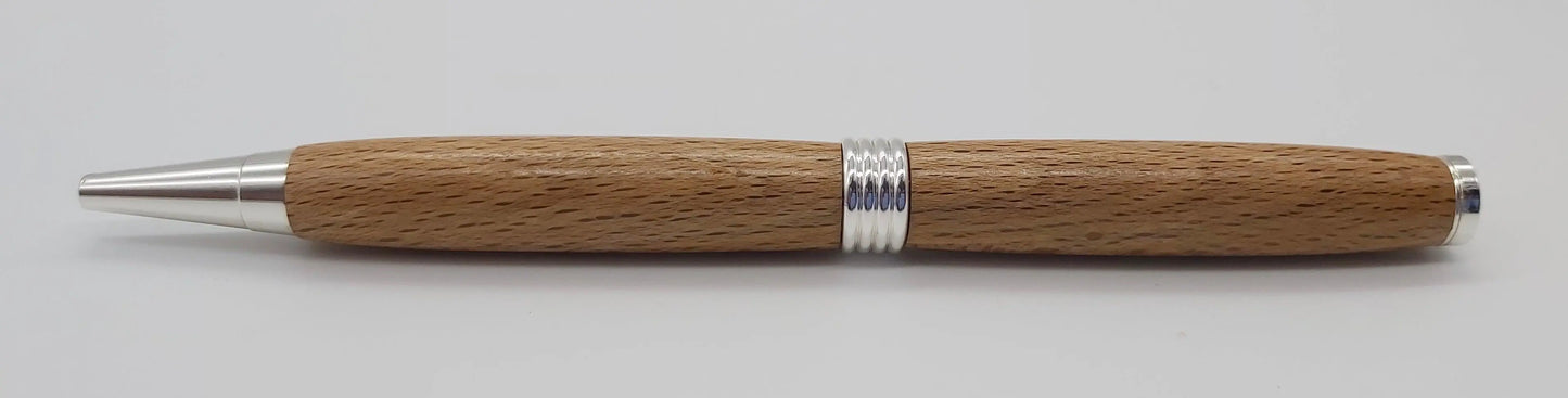 Handmade Ballpoint pen in Buckland Abbey Beech DevonPens