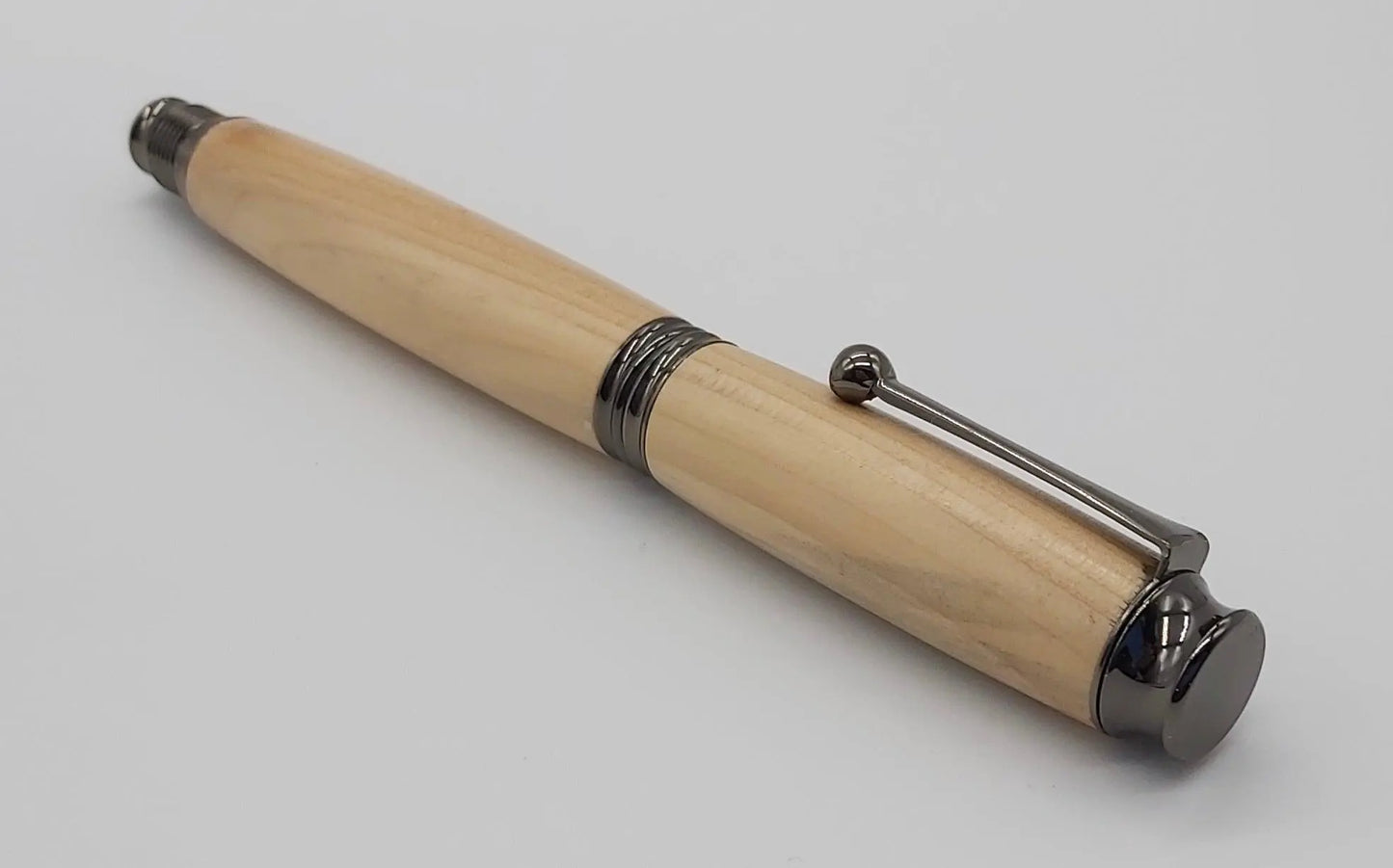 Handmade pen - Rollerball in Yew from National trust property Stourhead DevonPens