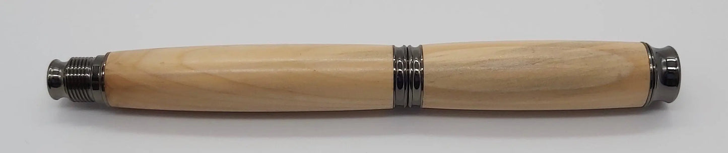 Handmade pen - Rollerball in Yew from National trust property Stourhead DevonPens