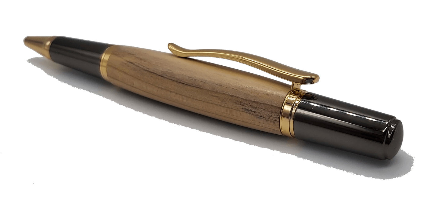 Handmade pen in Yew from National trust property Stourhead DevonPens