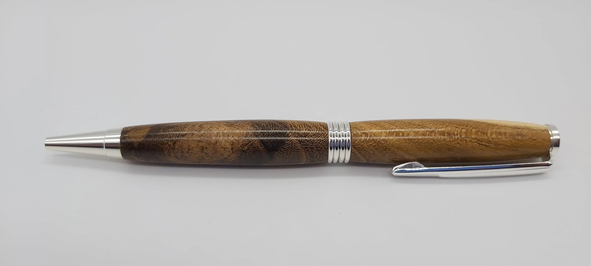 Laburnum rootball ballpoint pen - Silver DevonPens