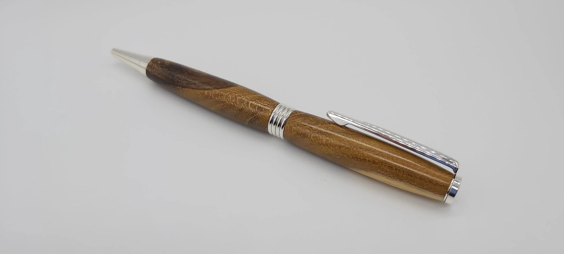 Laburnum rootball ballpoint pen - Silver DevonPens