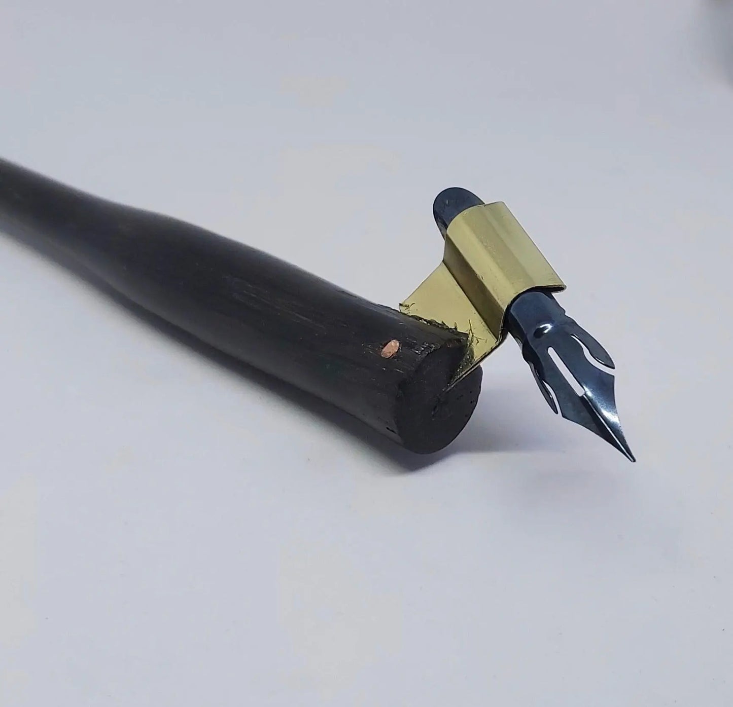 Oblique Dip pen in Irish Bog Oak DevonPens