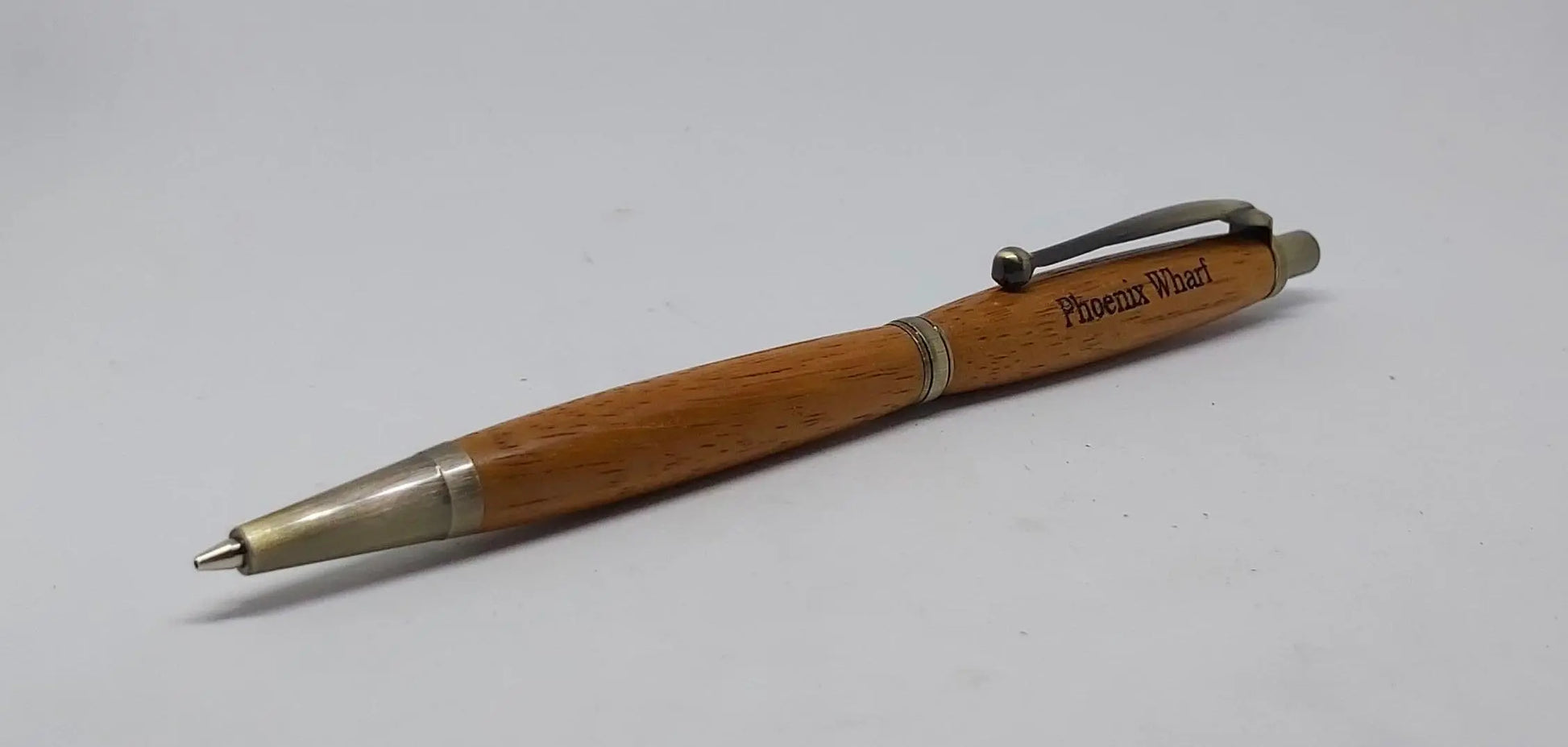 Pencil handmade in Iroko wood from Phoenix Wharf, Plymouth. DevonPens