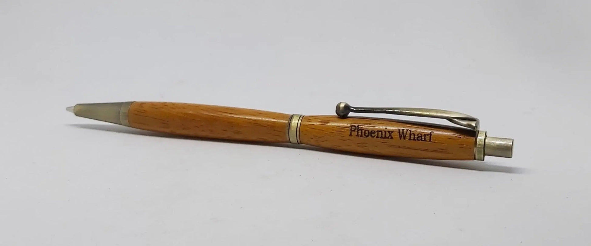 Pencil handmade in Iroko wood from Phoenix Wharf, Plymouth. DevonPens