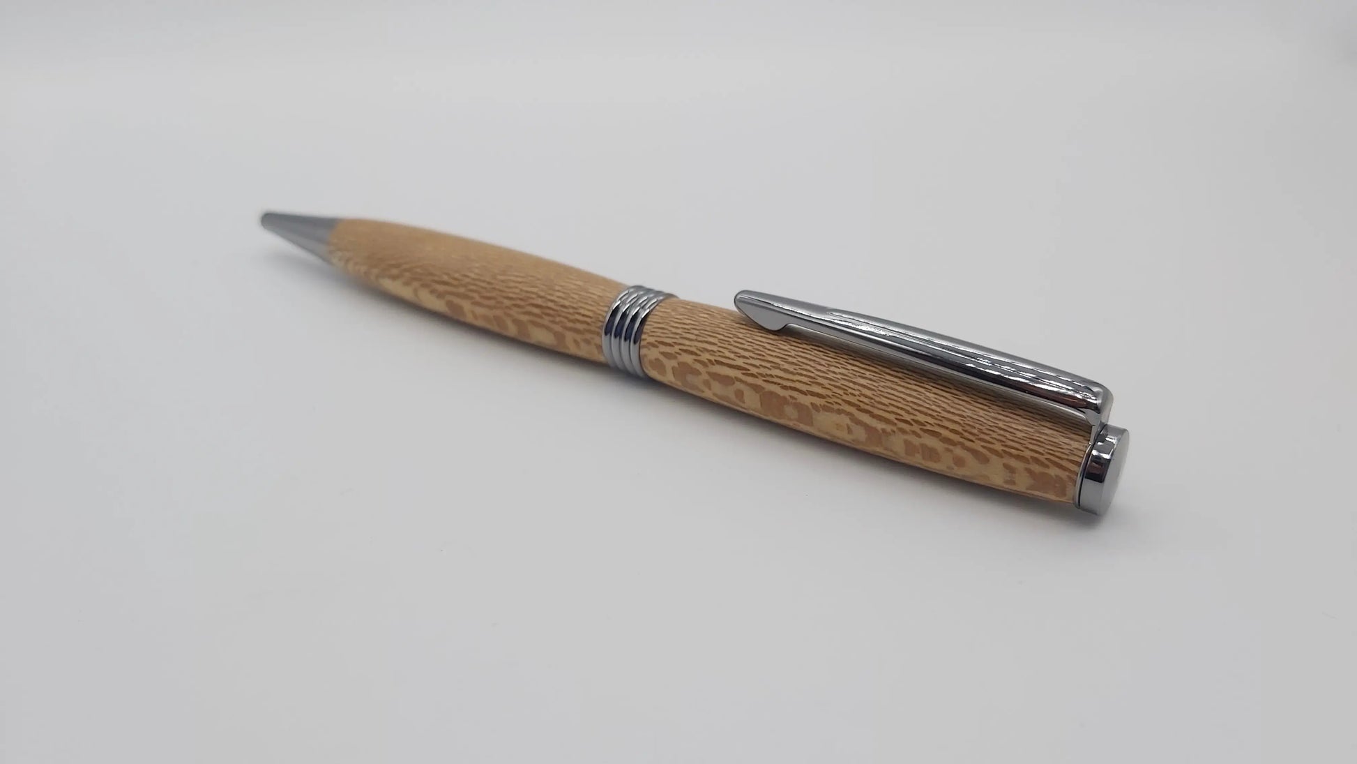 Powderham castle - lacewood handmade ballpoint pen DevonPens