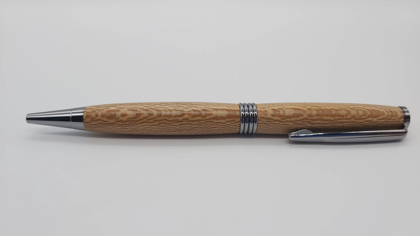 Powderham castle - lacewood handmade ballpoint pen DevonPens