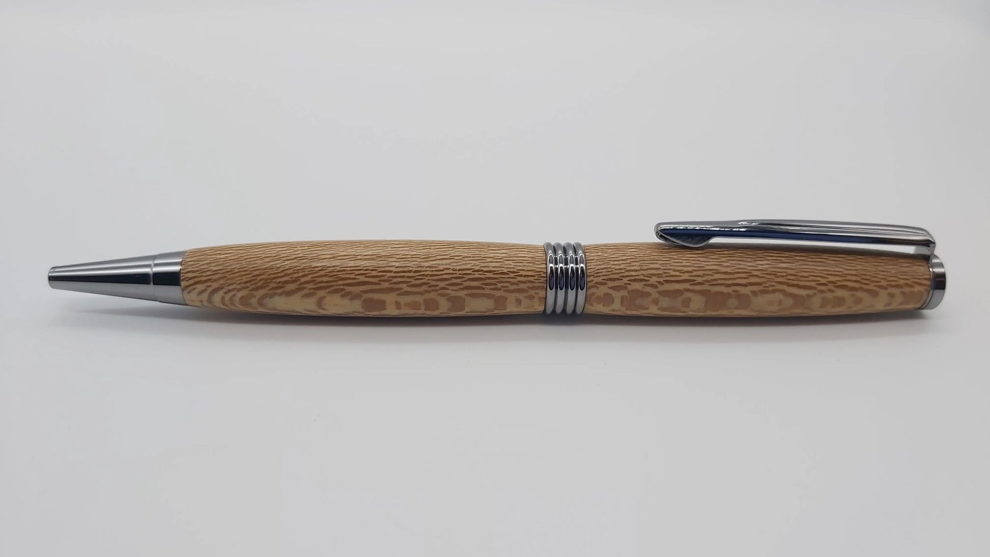 Powderham castle - lacewood handmade ballpoint pen DevonPens