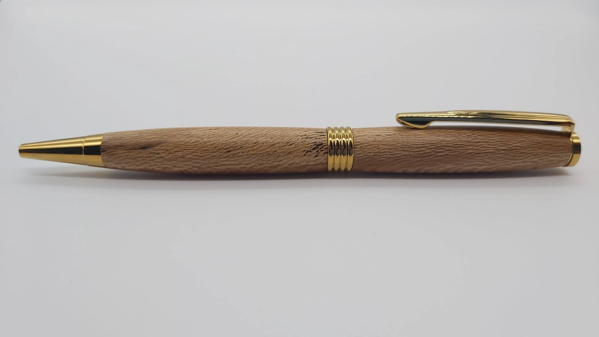 Powderham castle - lacewood handmade ballpoint pen DevonPens