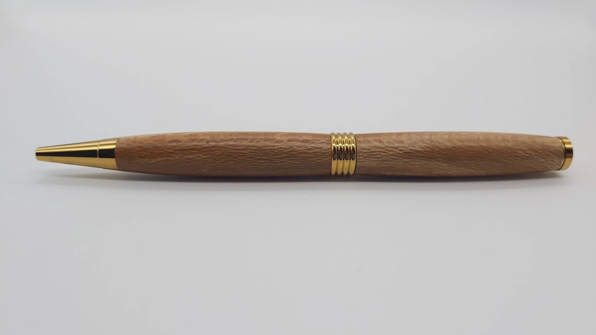 Powderham castle - lacewood handmade ballpoint pen DevonPens