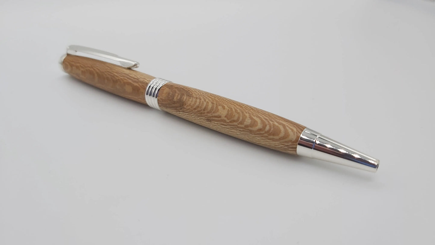 Powderham castle - lacewood handmade ballpoint pen DevonPens