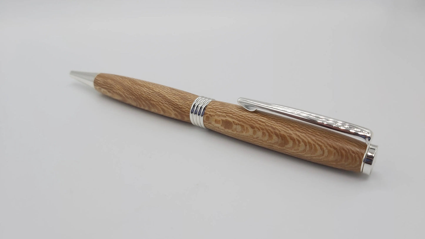 Powderham castle - lacewood handmade ballpoint pen DevonPens