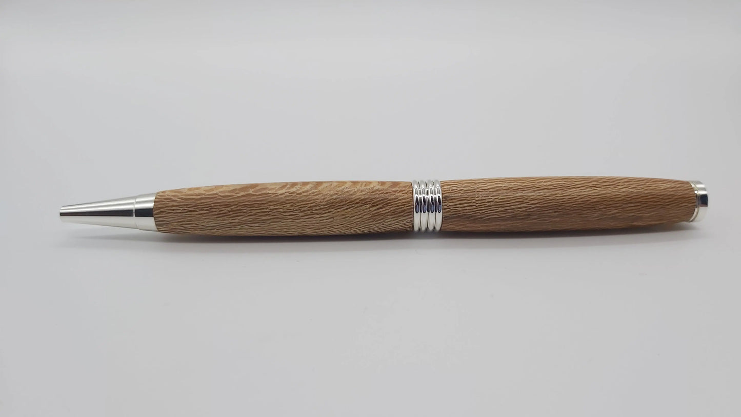 Powderham castle - lacewood handmade ballpoint pen DevonPens