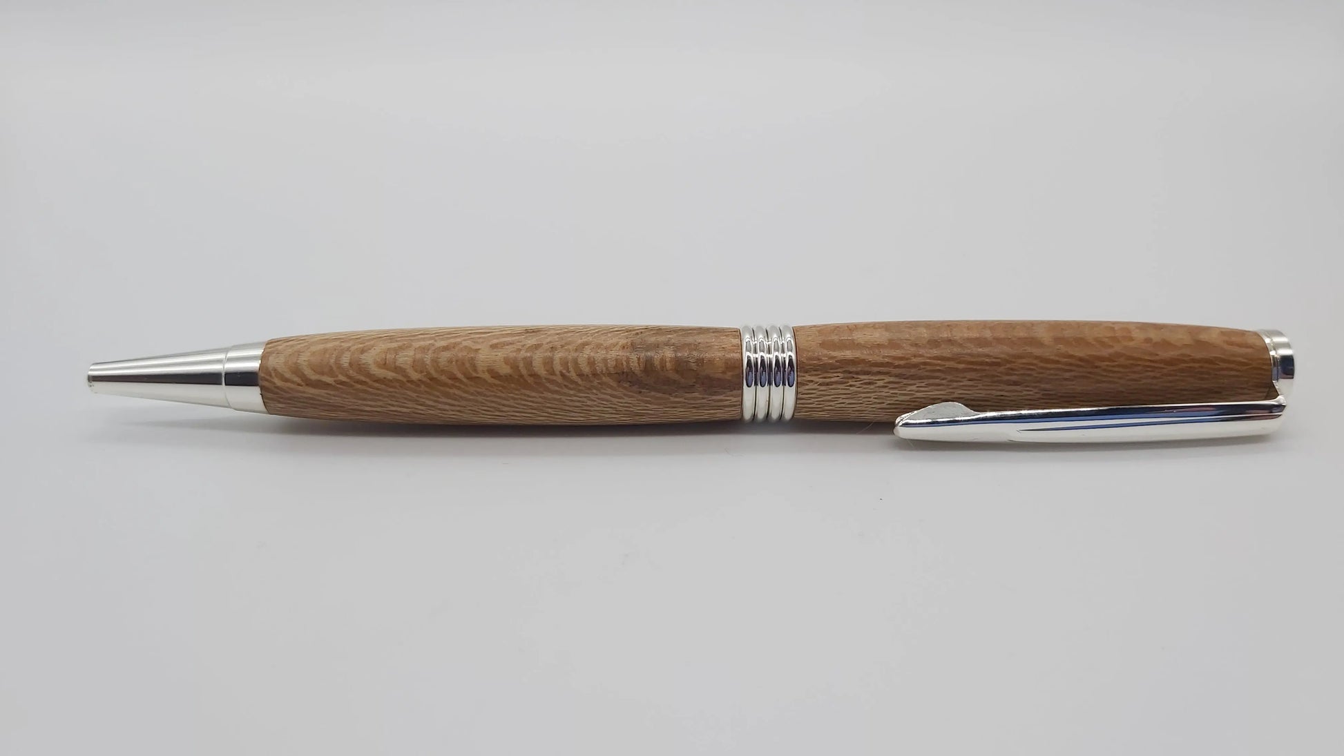 Powderham castle - lacewood handmade ballpoint pen DevonPens