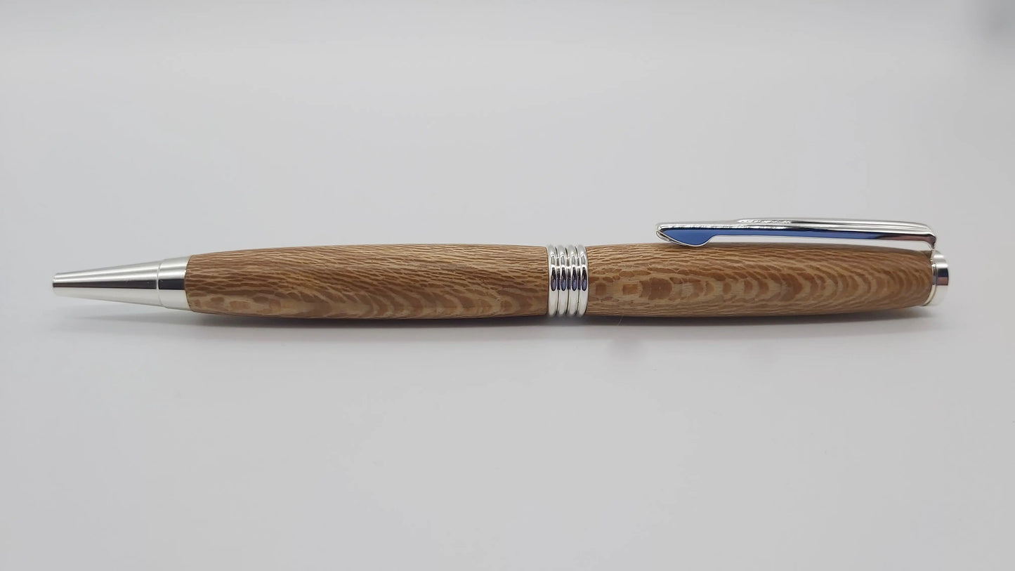 Powderham castle - lacewood handmade ballpoint pen DevonPens