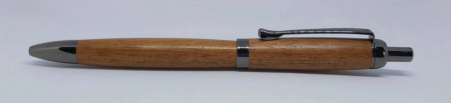 Railway gift - Ballpoint click pen in African Mahogany from W2180 a 1950 Railway Coach DevonPens